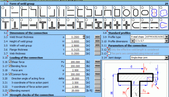 MITCalc Welded connections screenshot