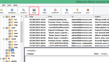 Maildir Converter Software screenshot