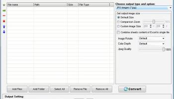 Ailt Excel to Image Converter screenshot