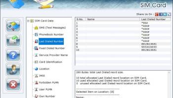 SIM Card Data Restore Tool screenshot