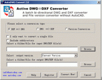 DWG DXF Converter ActiveX  64-bit screenshot