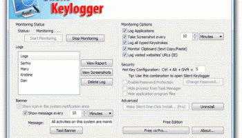 Silent Keylogger Free Edition screenshot