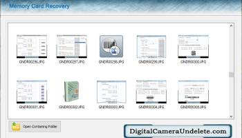 Photos Undelete Software screenshot