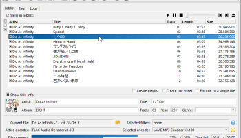 fre:ac - free audio converter screenshot