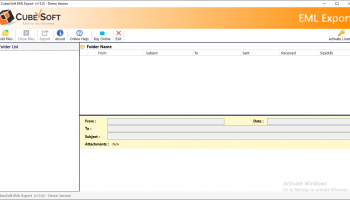 CubexSoft EML Converter screenshot