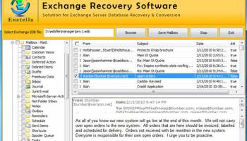 Exchange Recovery screenshot