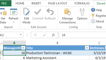 Excel Add-in for NetSuite screenshot