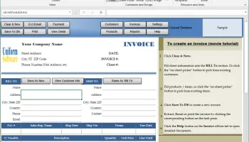 Invoice Manager for Excel screenshot