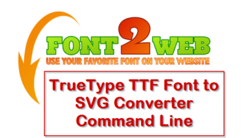 VeryUtils TTF to SVG Command Line screenshot