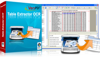 VeryPDF Table Extractor OCR screenshot