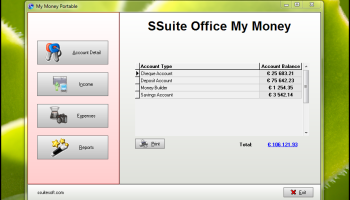SSuite Office - My Money screenshot