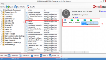 MailsDaddy PST File Converter screenshot
