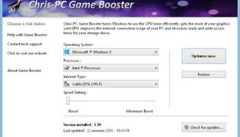 Chris-PC Game Booster screenshot