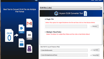 Aryson OLM Converter screenshot