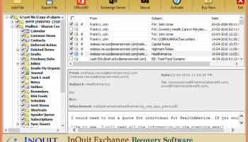 InQuit EDB to PST Converter screenshot