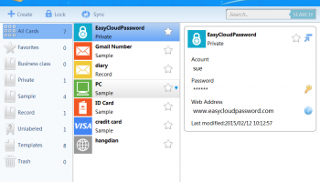 Easy Cloud Password 3 Year Service screenshot