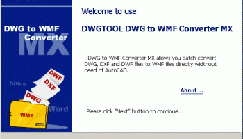 DWG to WMF Converter MX screenshot