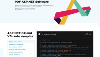 ASP.NET PDF Generator screenshot