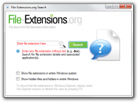 File-Extensions.org Search screenshot