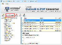 Converting Entire PST files to PDF screenshot