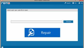 Remo PowerPoint Repair Software screenshot