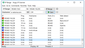 X-Angry IP Scanner screenshot