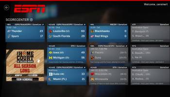 The ESPN App screenshot