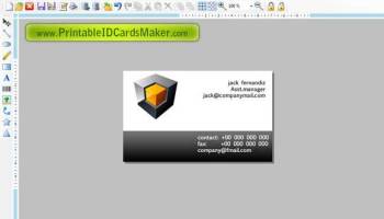 Creating Business Card screenshot