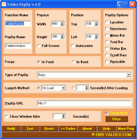 Yaldex PopUp 5.1 screenshot