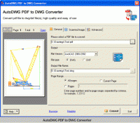 AutoDWG PDF to DWG Converter 2010 screenshot