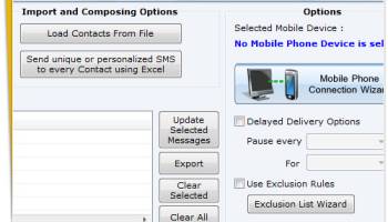SMS BlackBerry Application screenshot