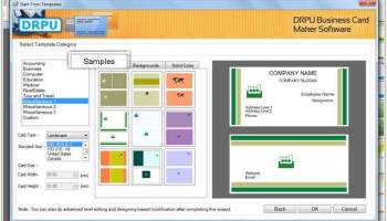 Business Card Designer Software screenshot