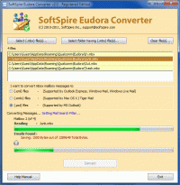 Convert Eudora to PST screenshot