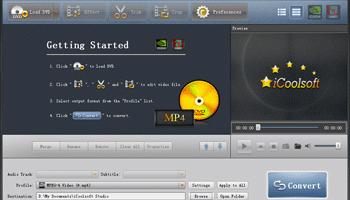 iCoolsoft DVD to MP4 Converter screenshot