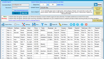 LinkedIn Sales Navigator Extractor screenshot