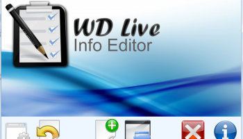 WD Live Info Editor screenshot