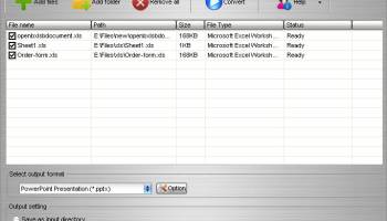 Aostsoft Excel to PowerPoint Converter screenshot