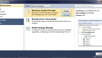 Git Source Control Provider screenshot