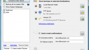 SQLBackupAndFTP screenshot