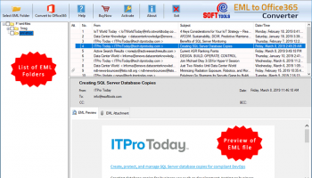 eSoftTools EML to Office 365 Converter screenshot