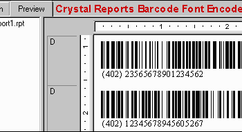 Crystal Reports Barcode Font Encoder UFL screenshot