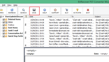 Mass Import PST Exchange 2013 screenshot