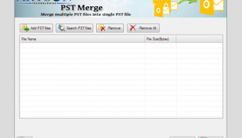 Merge PST Files screenshot