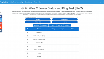 Guild Wars 2 Server Status screenshot
