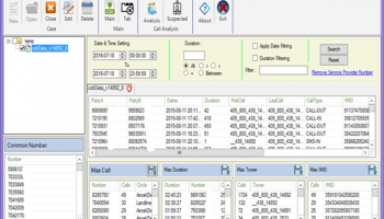 CDR Analysis Software screenshot