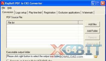 VaySoft PDF to EXE Converter screenshot