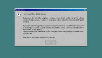 Mihov Blank Screen screenshot