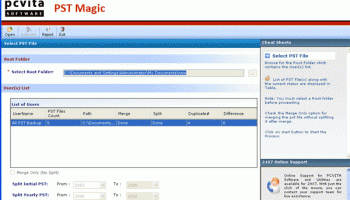 Merge Outlook Data Files 2003 screenshot