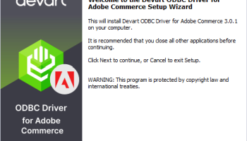 Devart ODBC Driver for Magento screenshot