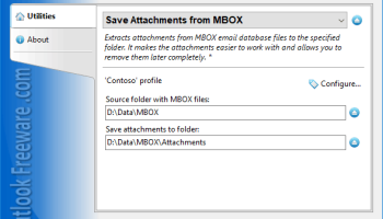 Save Attachments from MBOX for Outlook screenshot